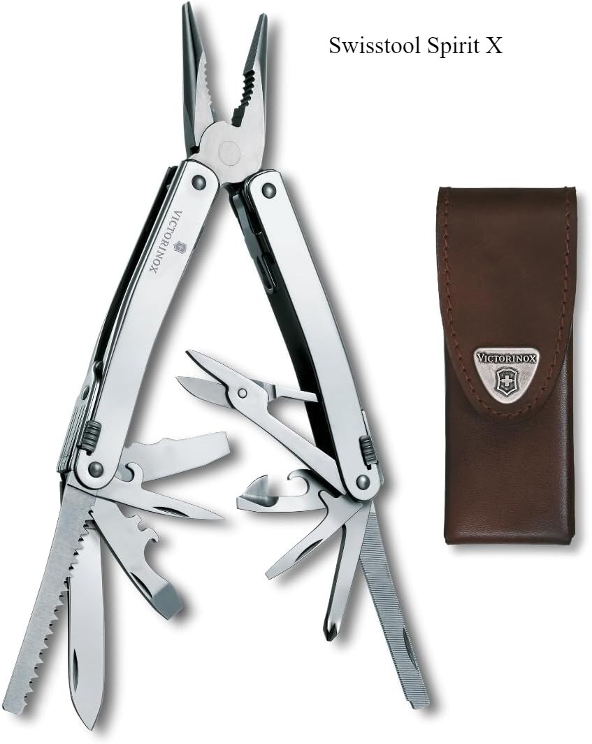 Victorinox Swiss Tool Spirit X Multi Tool, 24 Function Swiss Made – Silver