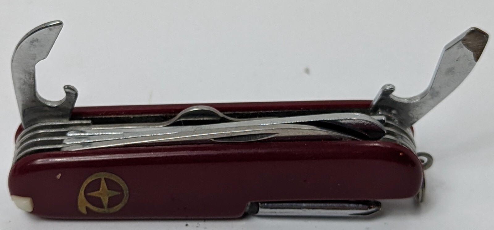 Burgundy Acrylic Handle Stainless Steel Multi-Purpose Tool – 13 Tools