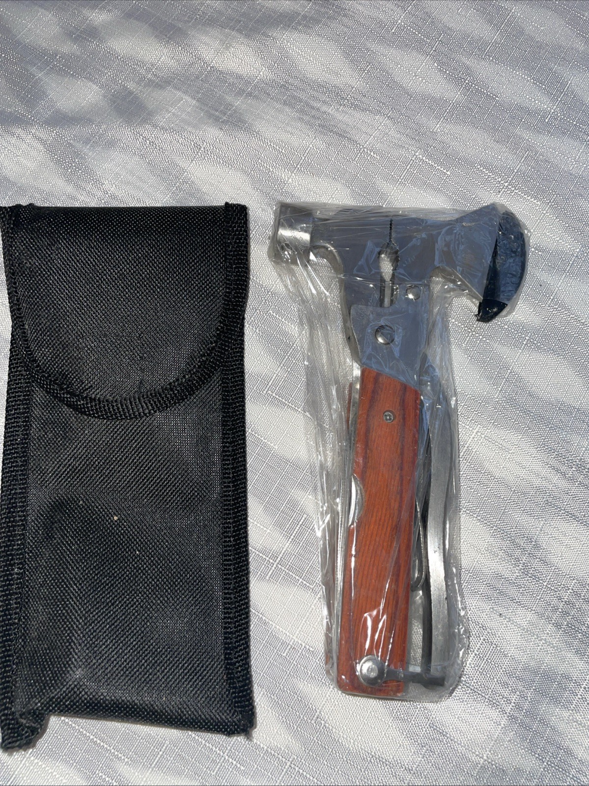 Multi Tools Hammer Axe Knife Wire Cutter Pliers Screwdriver Emergency Outdoor