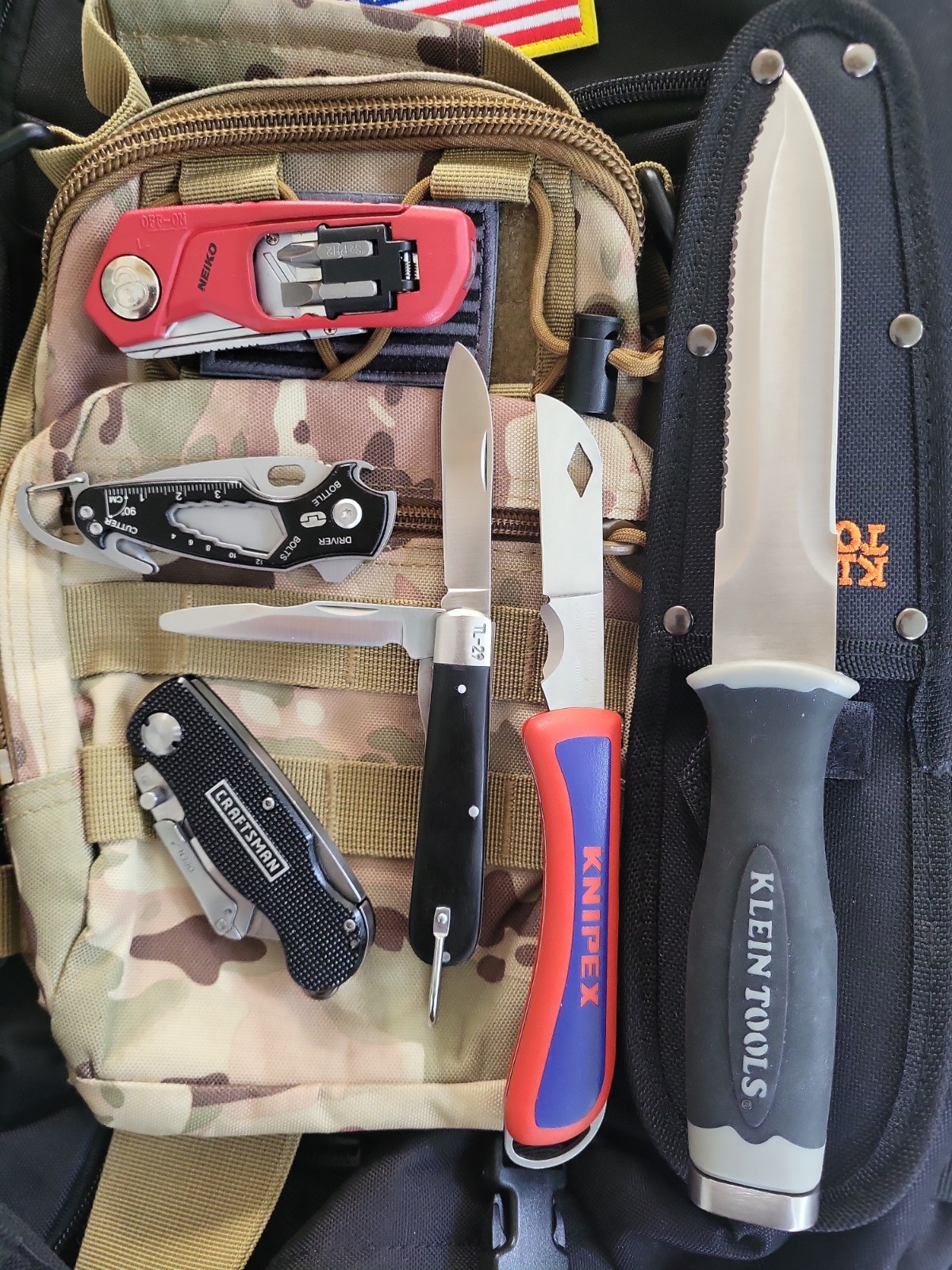 Electricians Knife Tool Bundle Knipex Klein Duct Knife HVAC