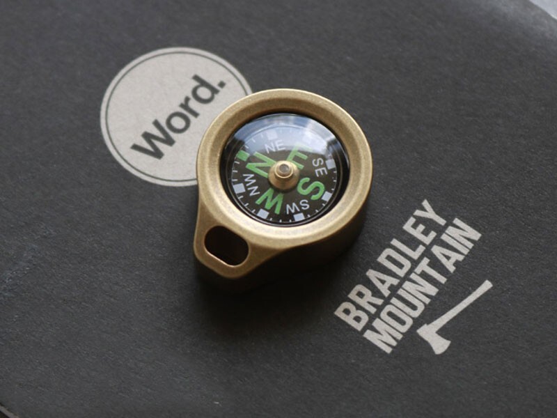 Portable Brass Compass for Outdoor EDC Camping Travel Tool Necklace Pendant DIY