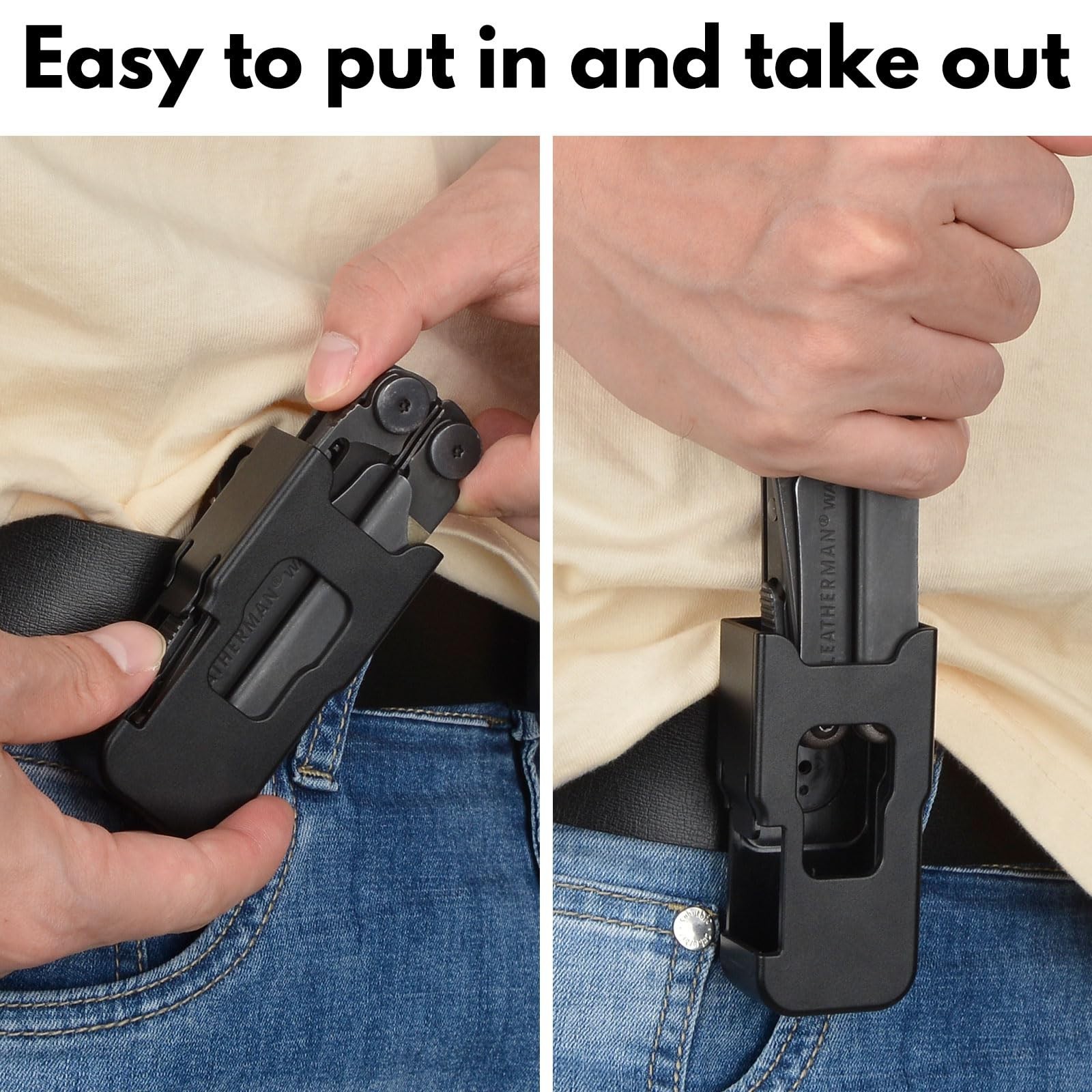 Sheath for Multi-Tool, 360° Rotatable Clip Holster, Easy Clip-On Case for 1.75″
