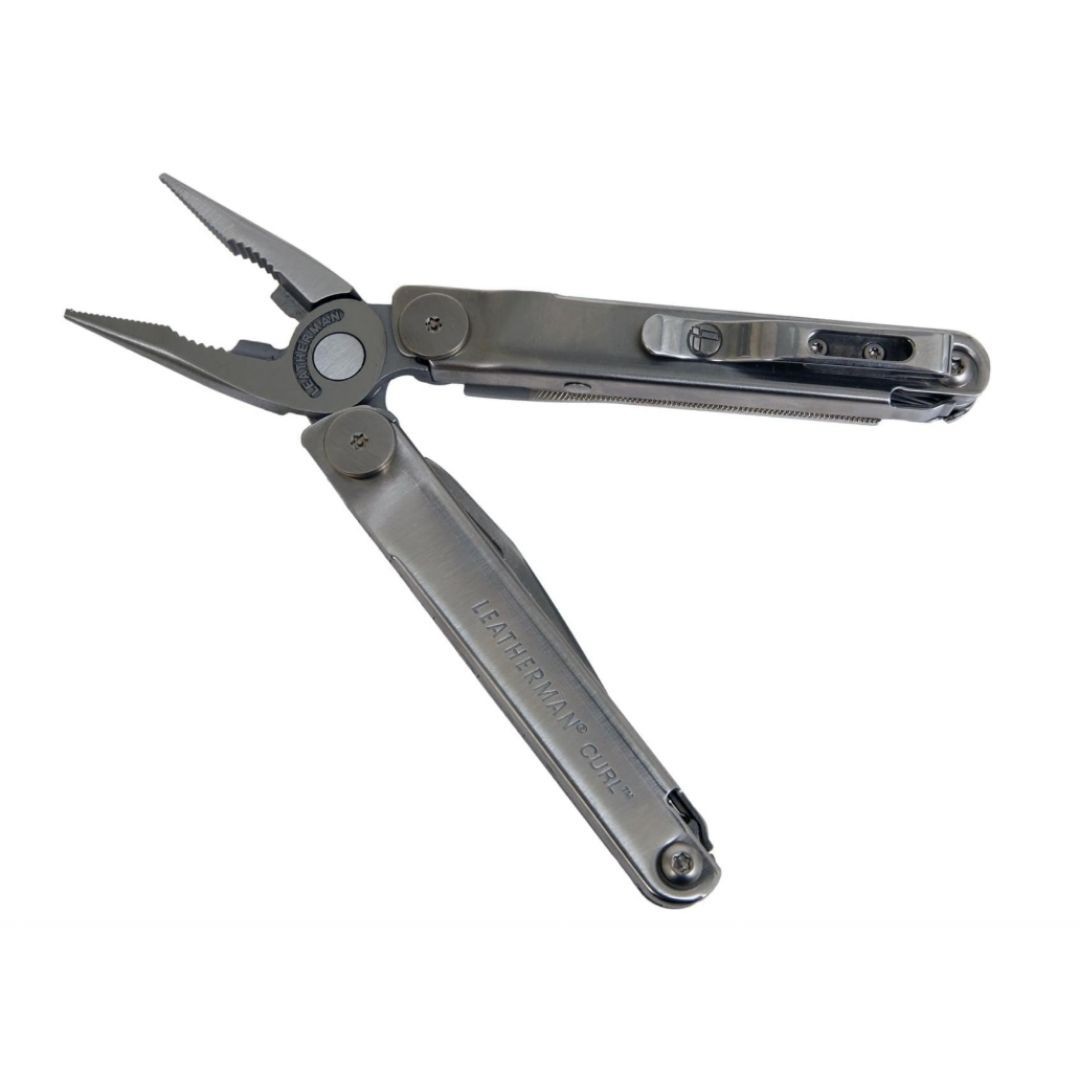 LEATHERMAN, Curl Multitool, Stainless Steel Everyday Tool, with Nylon Sheath