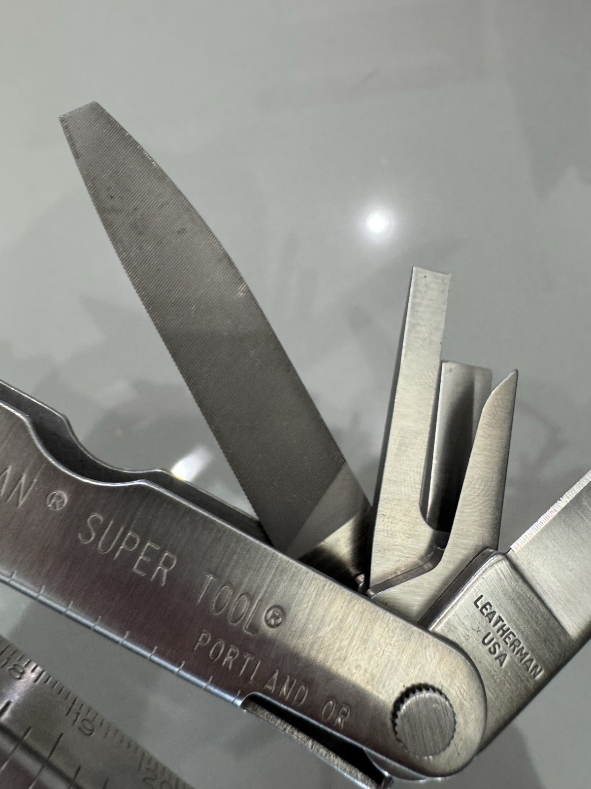 Leatherman Super Tool 1995 Vintage with Original Leather Sheath, USA Made