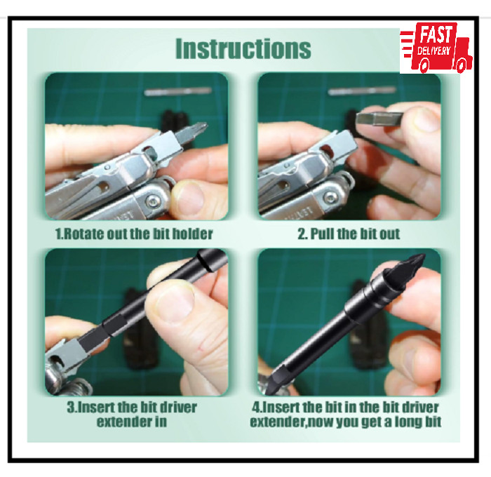 Dreyoo Multitool Bit Driver Extender Compatible with Leatherman/Surge/Wave