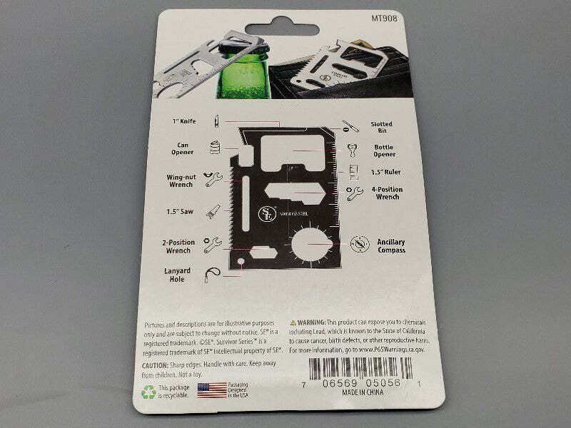 11-In-1 Wallet Survival Tool