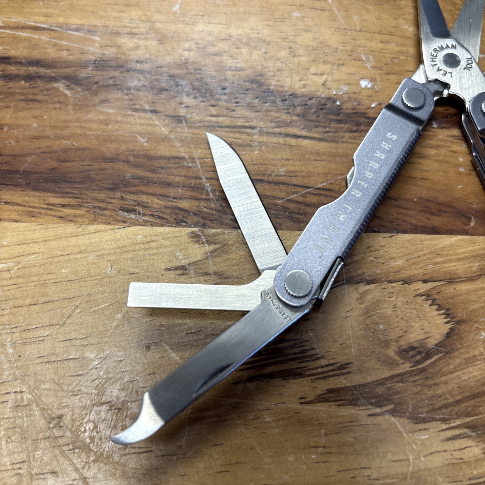 Leatherman Micra Multi Tool Gray Sharper Image Branded