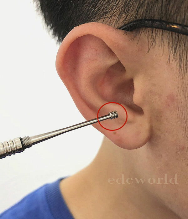 Titanium Ti Portable Ear Care Tool Cleaner Earwax Remover Earpick Curette EDC