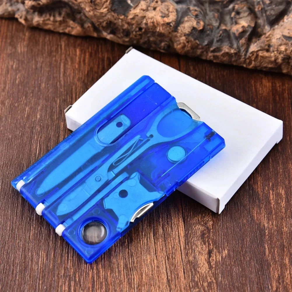 12-in-1 EDC Multitool Survival Card with Knife Scissors Screwdriver Ultra Thin