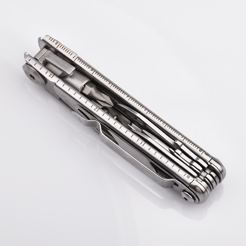 Folding EDC Multitool Pocket Utility Tool with Screwdriver Bits Outdoor Camping