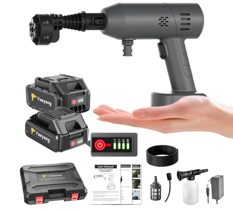 Portable Handheld Cleaning Tool, Lightweight Compact Spray Tool with 6-in-1