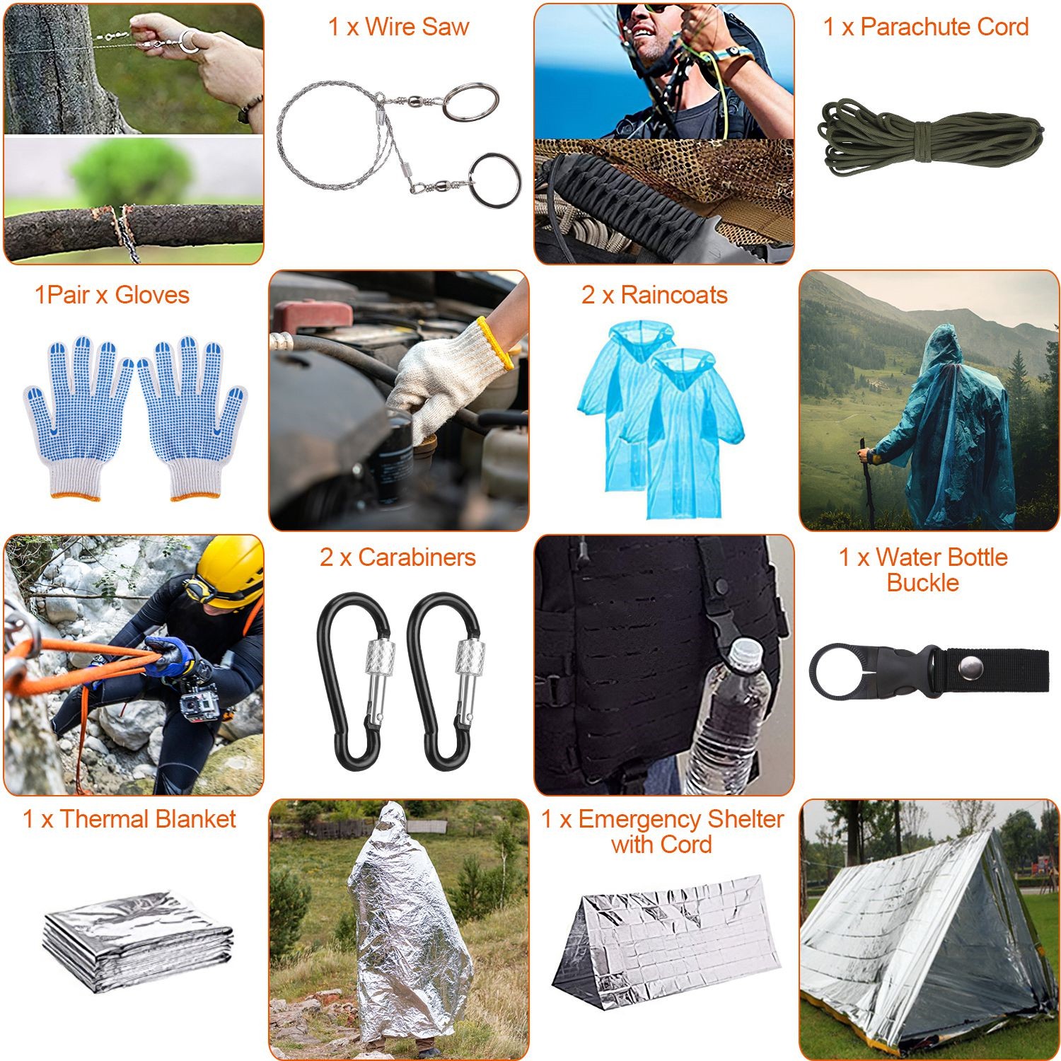 125 In 1 Survival Kit, Professional Survival Equipment, Equipment, Tools, First