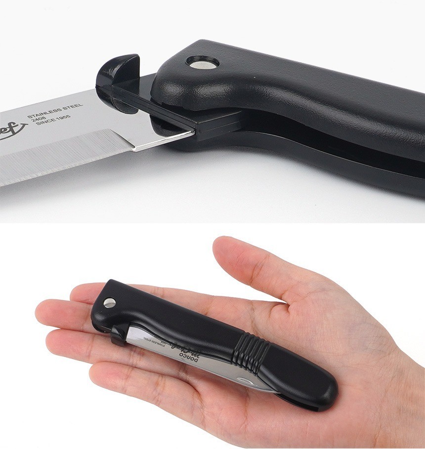 2 PACK – DORCO New Portable Folding Hunting Blade Cutter Black