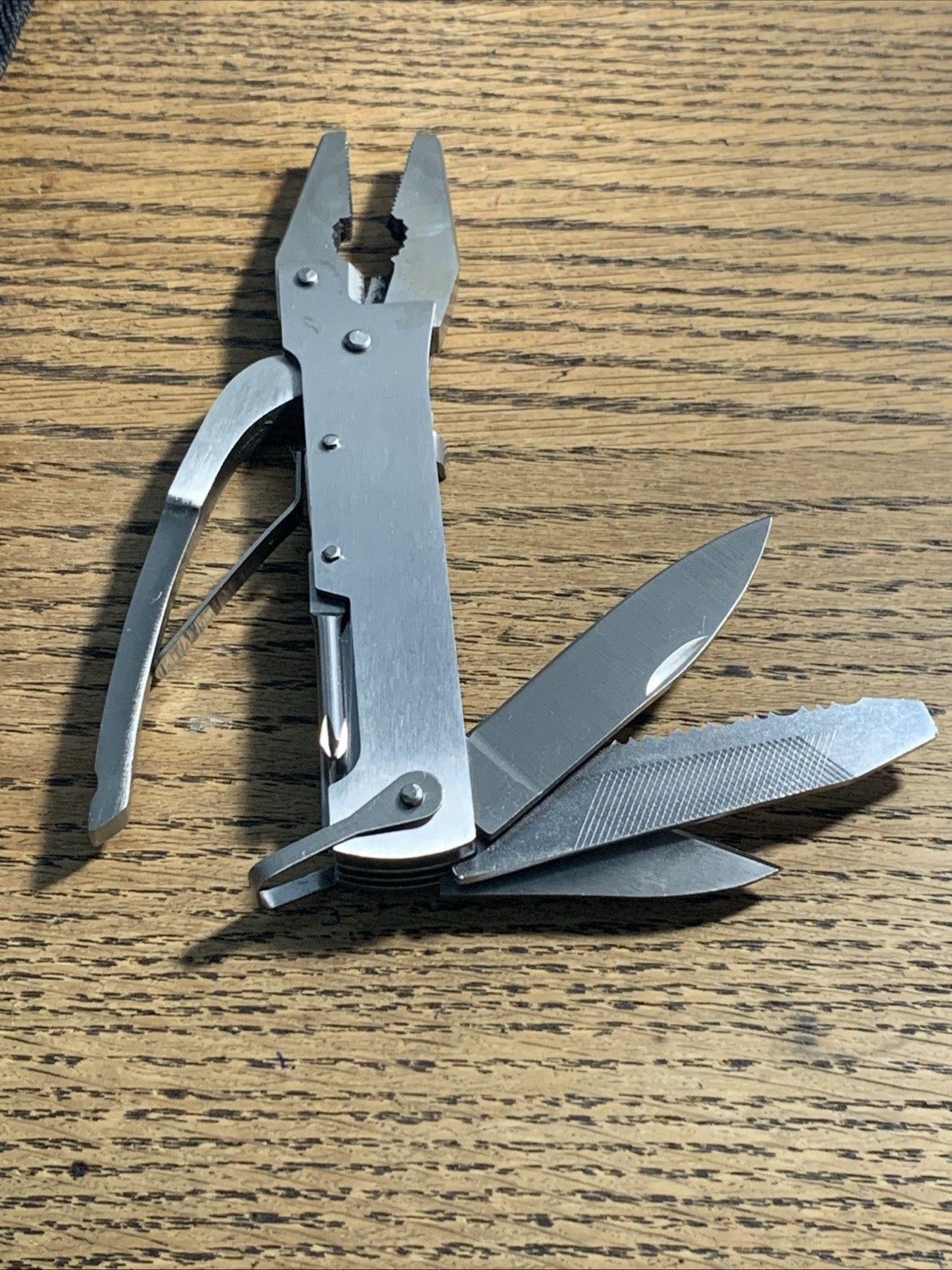 Silver Toned New Multi Tool with Black Case New Never Used