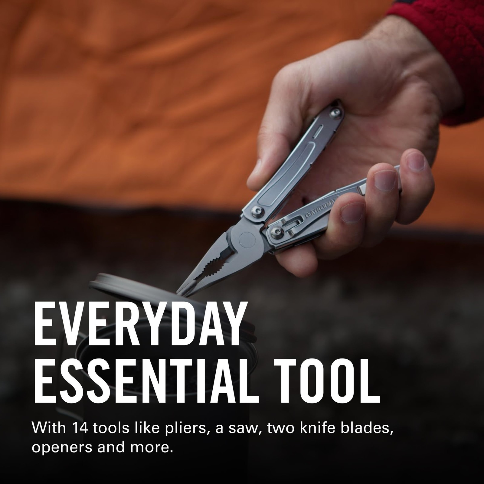 LEATHERMAN Sidekick Pocket Multitool Spring-Action Pliers & Saw, Stainless