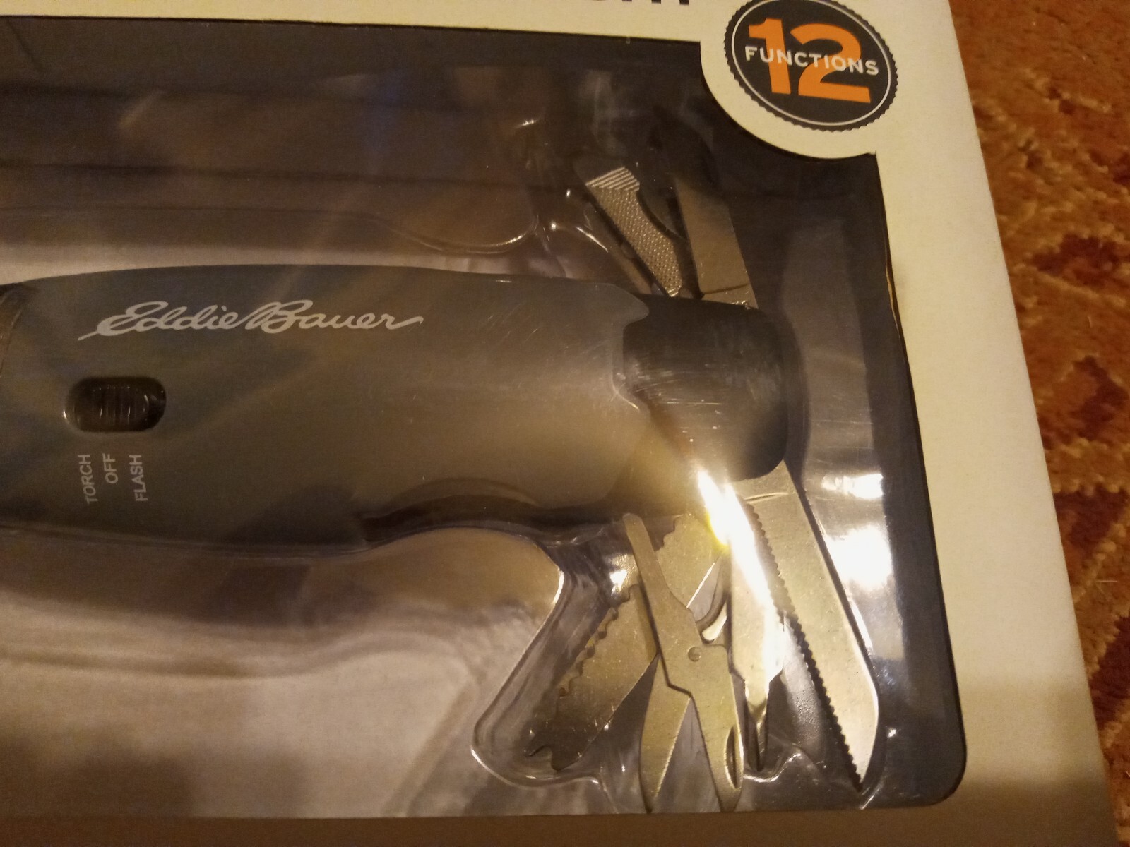 Eddie Bauer Multi-tool Flashlight Multi-purpose 2 Mode Light 12 Functions 5 LEDS