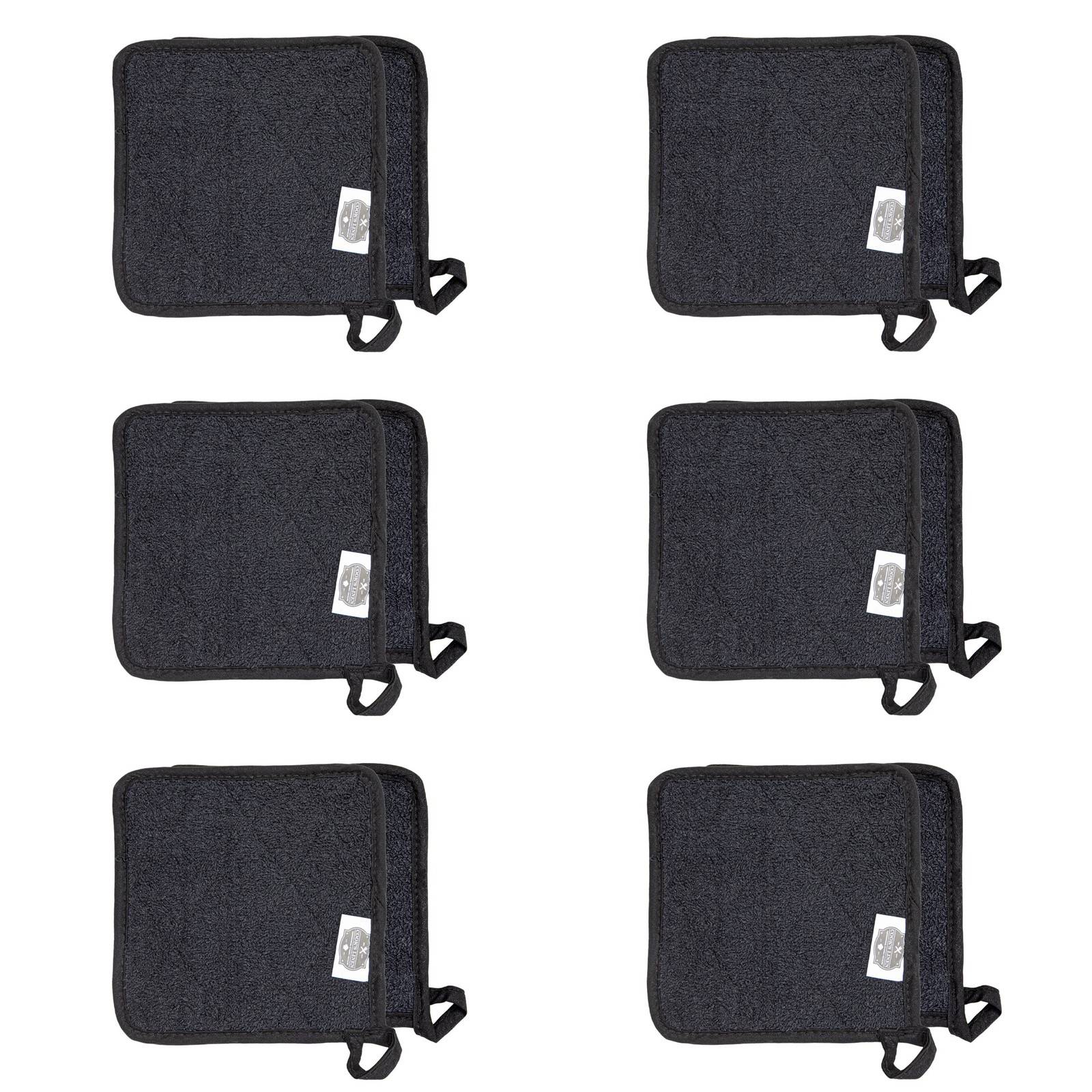 Arkwright Pot Holders for Kitchen – Heat Resistant Square Hot Pads Set of 12,…