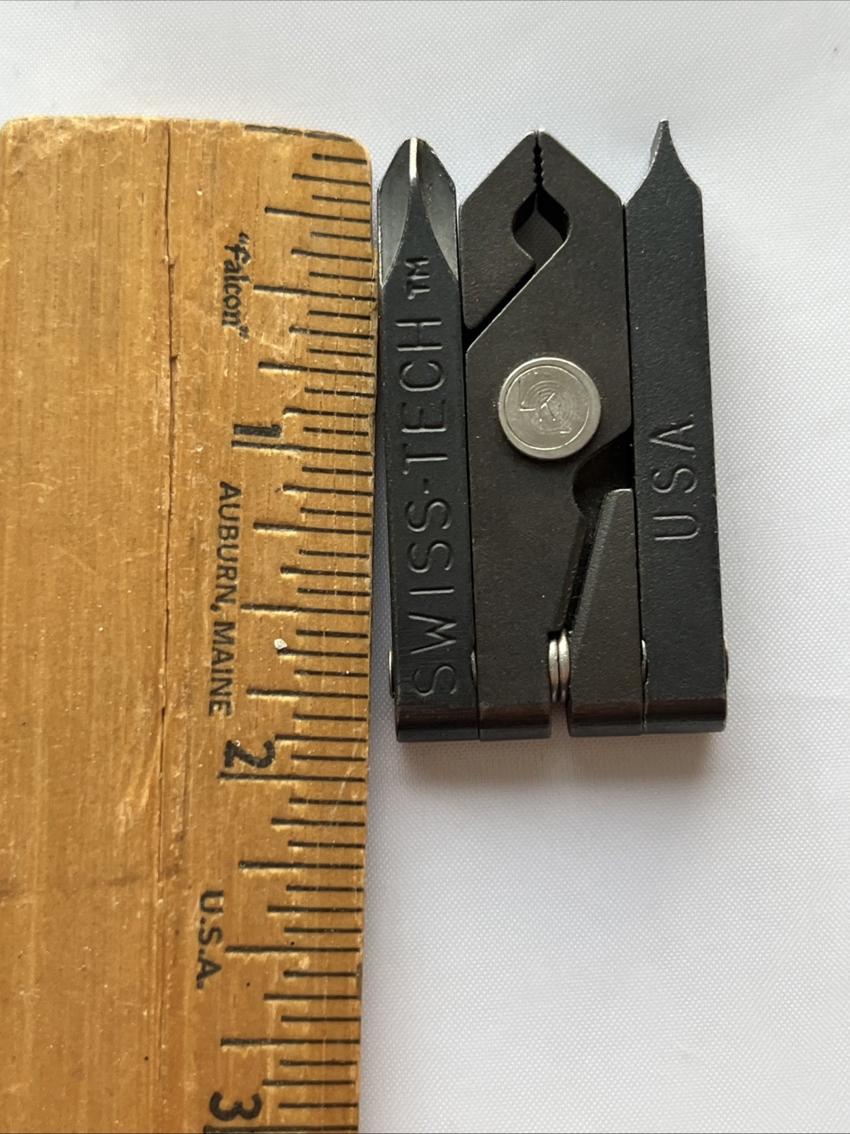 Vtg Swiss-Tech Micro 5-in-1 Folding Tool W Orig Box Flat Phillips Pliers New?