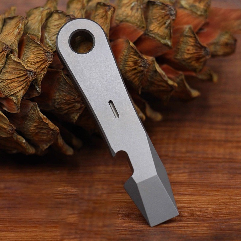 Titanium Alloy Outdoor Multi Tools Pry Bar Crowbar Opener Cutter Outdoor EDC