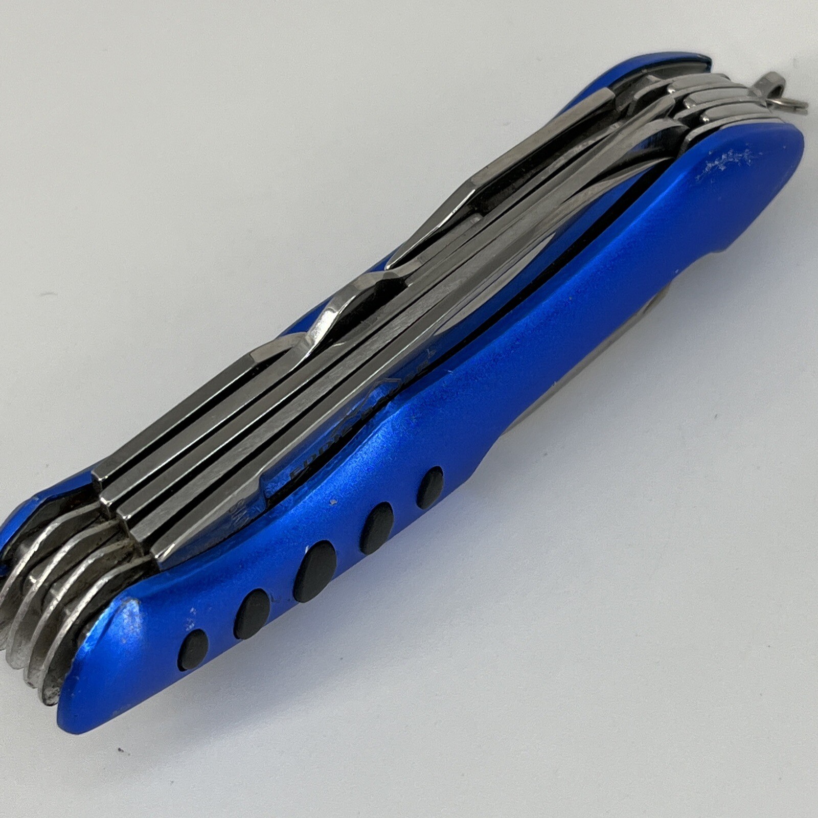 EDDIE BAUER Blue Pocket Knife Multi Tool – Stainless Steel – 11 Tools GREAT!