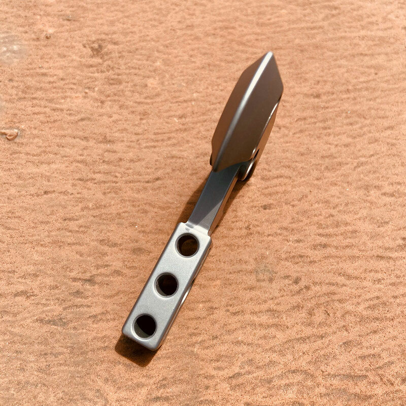 Titanium Alloy Axe Style Keychain Pendant Necklace Opener Crowbar EDC Multi Tool
