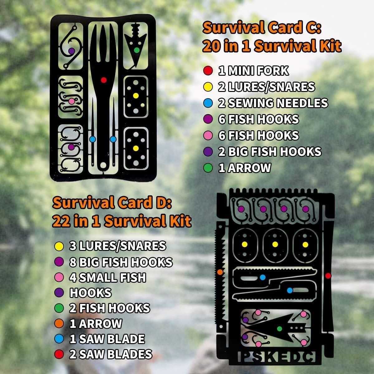 Multitool Card Emergency Camping Tool EDC Kit in Your Wallet Outdoor Hunting