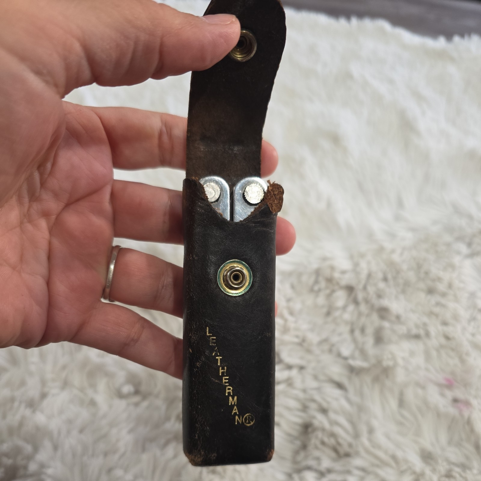 Vtg Original Leatherman Multi Tool Portland OR Leather Sheath USA