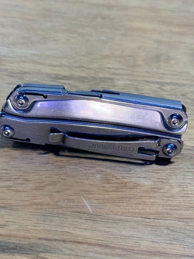 Leatherman Rev Stainless Steel Multi-Tool Pocket Clip Pliers Knife EDC Tool Used