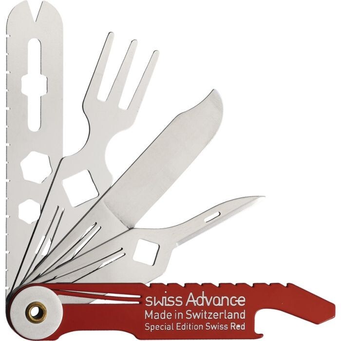 Swiss Advance CRONO N5 Pocket Knife Red Tools and Utensils Dirt-Resistant Casing