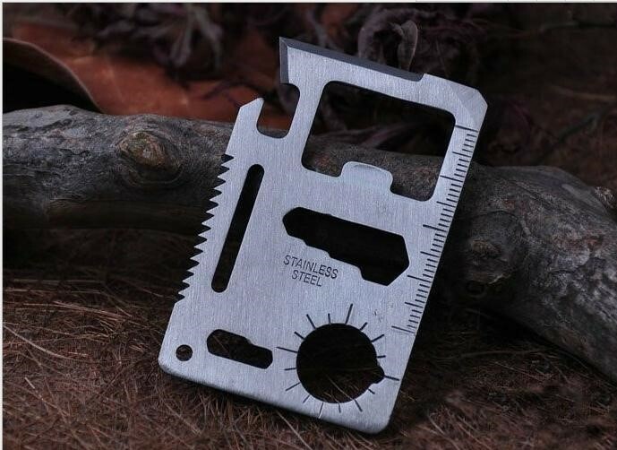 Multi Tool 11 in 1 Wallet Thin Survival Pocket Credit Card Knife