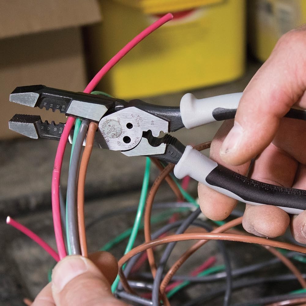 Klein Tools 8-Inch Multitool Pliers – Gray/Black, Multi-Purpose, Wire Cutting