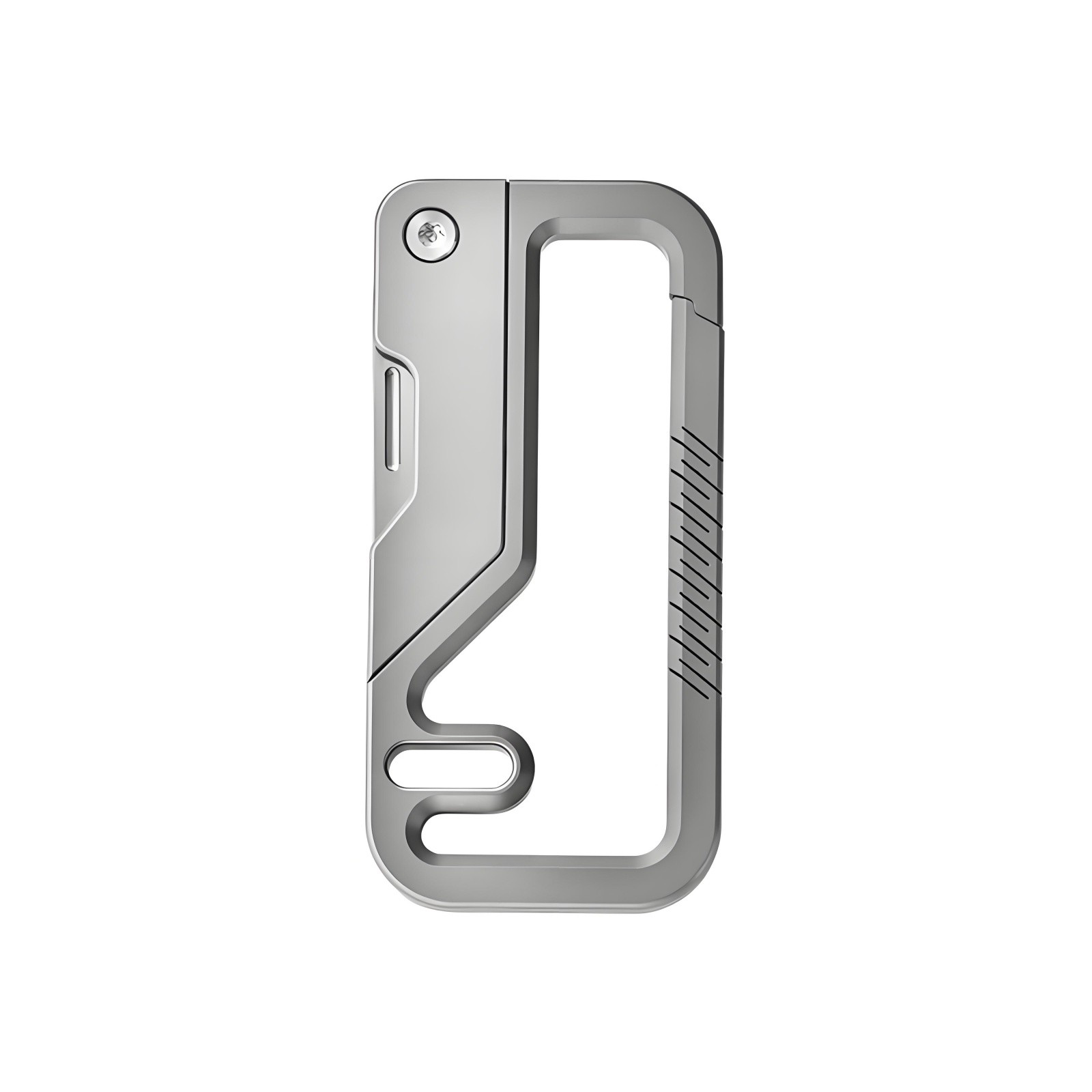 Titanium Alloy EDC Keychain Carabiner Multi Tool Outdoor Survival with Knife