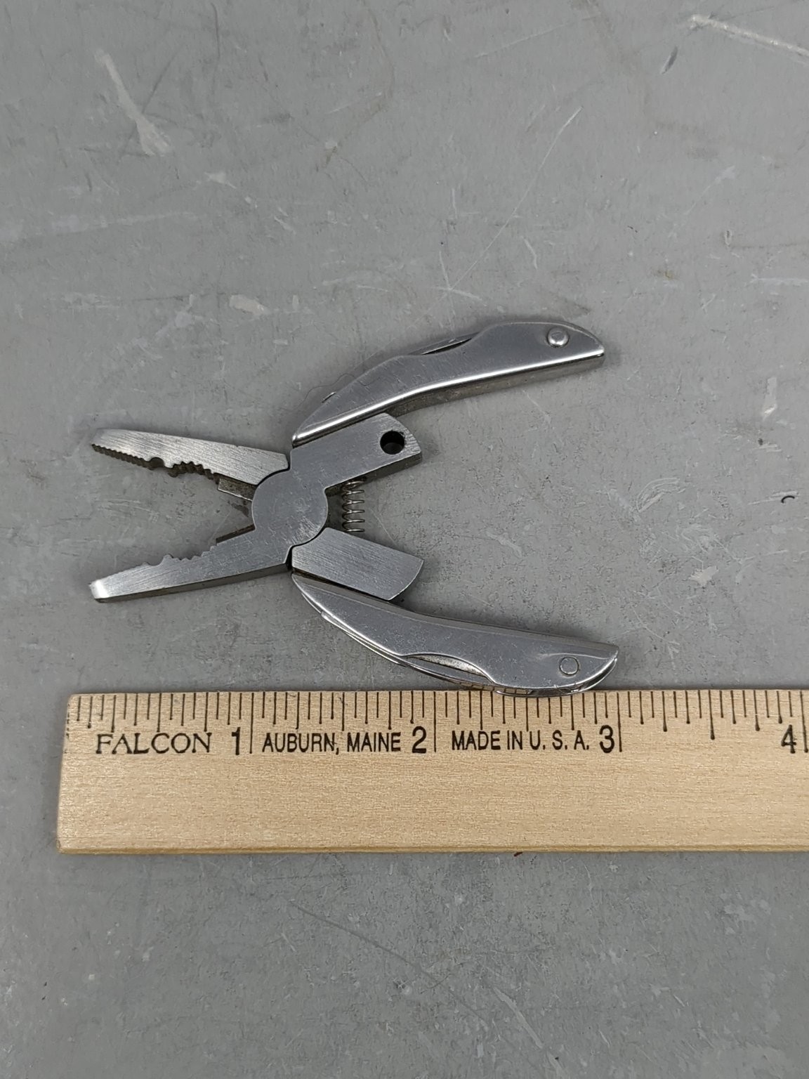 Mini Stainless Steel Multi-Tool Pliers Compact Camping Hiking Tool