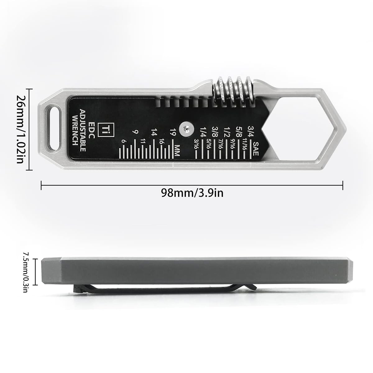 Portable Outdoor EDC Tool. Multifunctional Adjustable M…