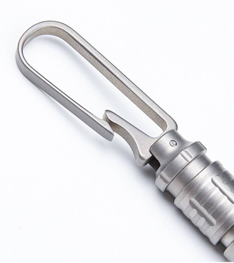 360 Degree Titanium Integrated Belt Universal Quick Release Buckle EDC Keychain