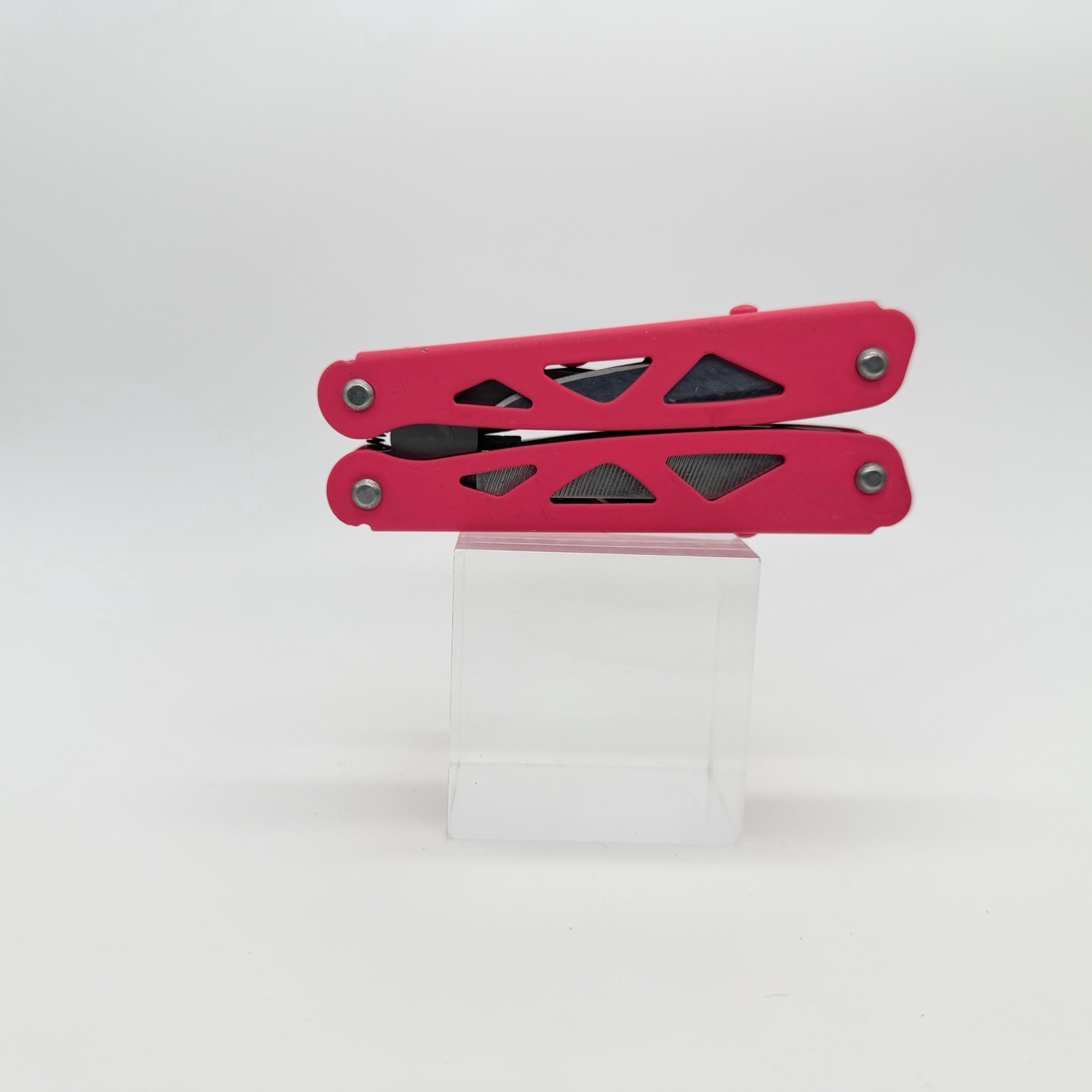Pink 12-in-1 Multi-Tool Pocket Knife Folding Survival Gear No Sheath Unbranded