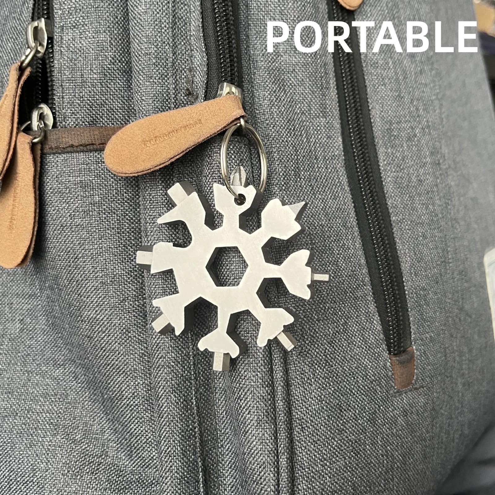 Stocking Stuffers for Men, 18-in-1 Snowflake Multi Tool, Cool Camping Tool Ga…