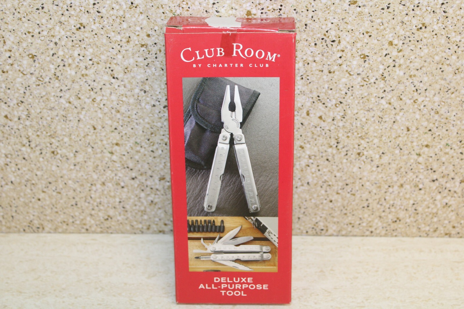 Club Room® Stainless Steel Deluxe All-Purpose Tool:Screwdriver, Knife, Pliers…