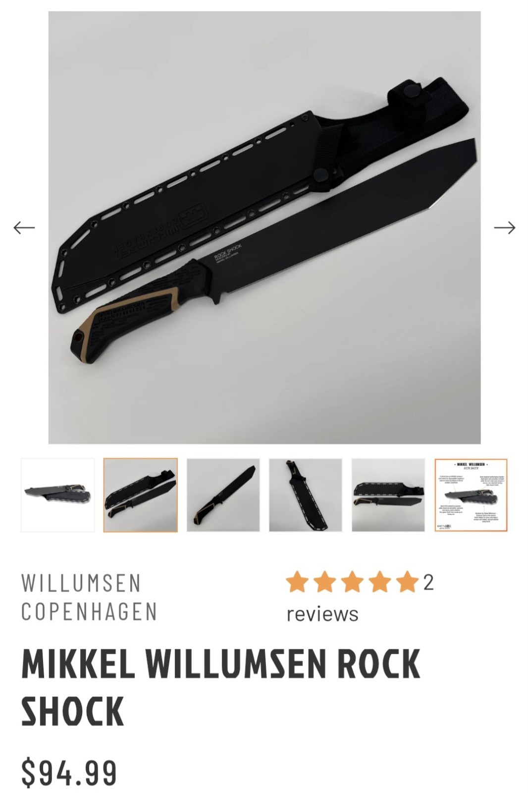 Mikkel Willumsen Rock Shock Stainless Steel Heavy-duty Primary Tool