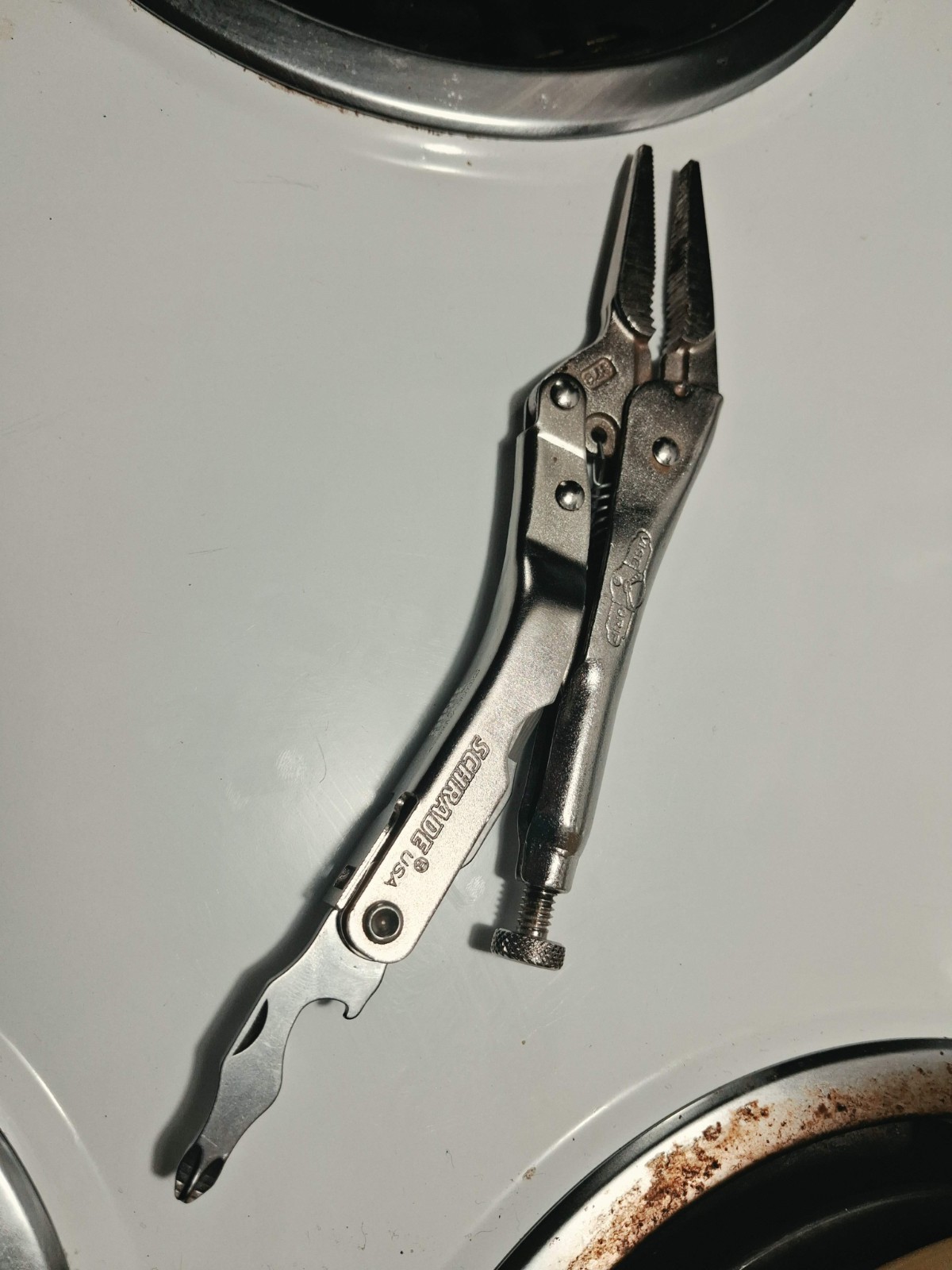 Schrade ST-5B Locking Stainless Steel Multi-Tool Pliers Silver