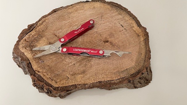 Leatherman Micra RED Anodized Handled Stainless Steel Multi Tool Scissors ,Knife
