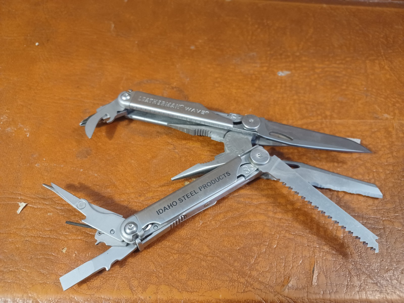 Idaho Steel Products Leatherman Wave Plus Multitool Stainless Steel Knife (D2)