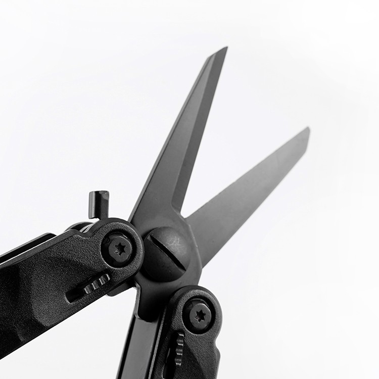 Herramienta de supervivencia para acampar al aire libre 10 en 1 (negro)