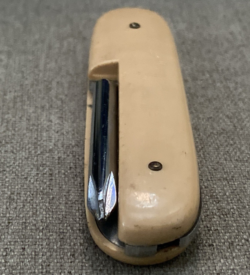 Seizo Japan 3.75″ Tan Stainless Screwdriver Folding Pocket Tool