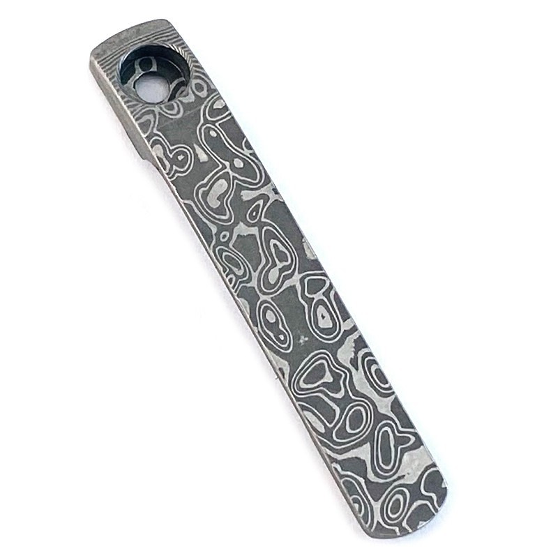 Damascus Steel CNC Pocket Clip for Spyderco Para 3 Lightweight Manix 2 C223