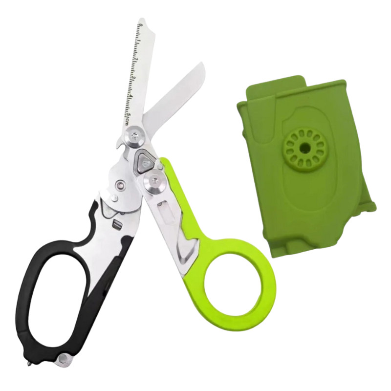 Tactical Folding Rescue Shears EMT Survival MultiTool Scissors Glass Break NEW