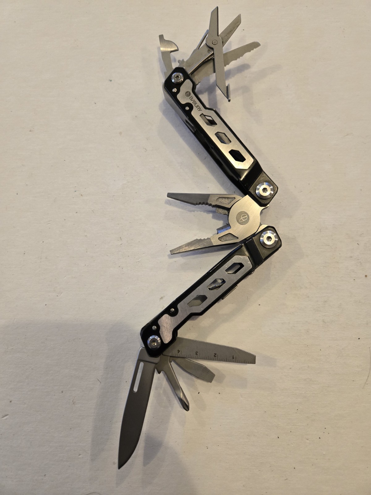 B/Bury Multi-Tool Knife, Scissors Very Good Condition TSA Confiscated