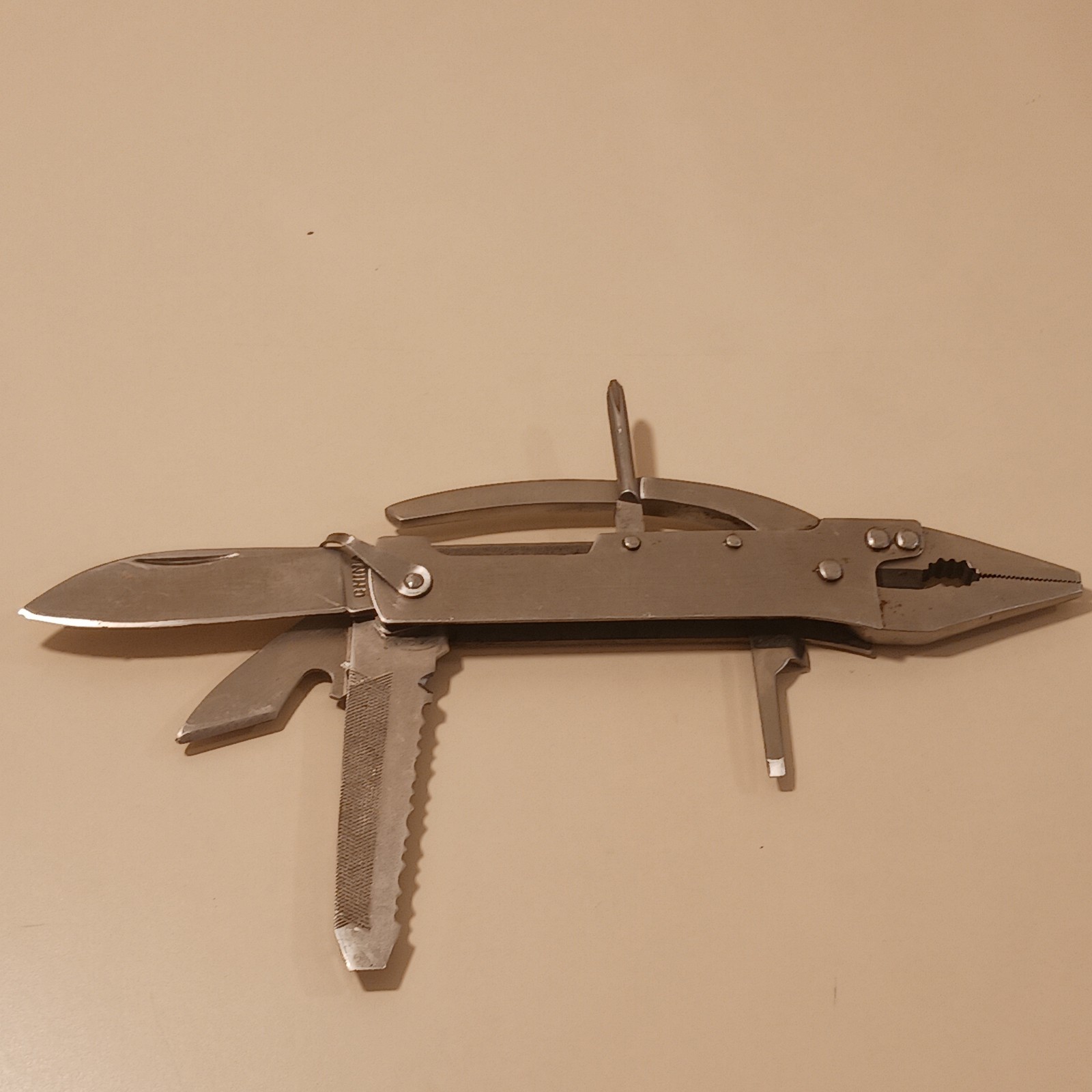 MAXAM 6″ Stainless Steel Multi-Tool Folding Pliers Knife Survival Camping Gear