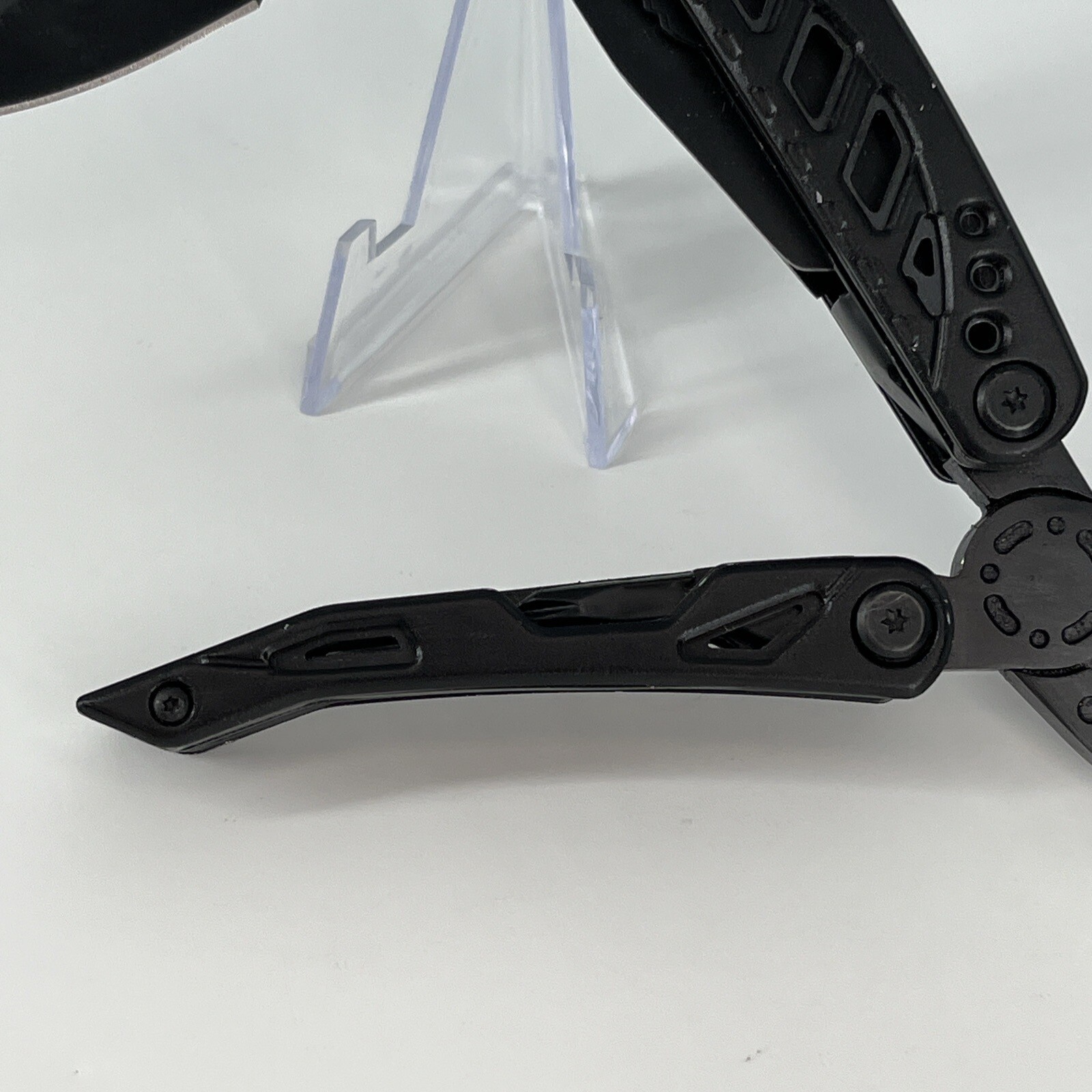 Pohaku Black Stainless Steel Multi Tool Knife, Pliers, File & More Nylon Sheath