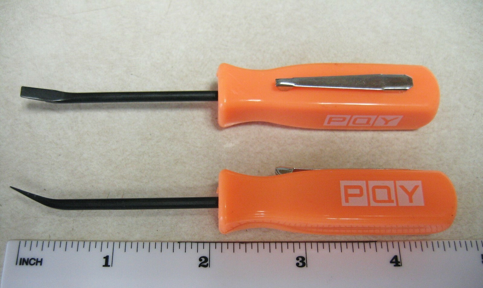 Snap On Pocket Screwdriver & 2 PQY Pocket Mini Pry Bar Tools **Orange** *NEW*